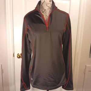 Stormtech Quarter Zip Sweater  Pullover Fleece Lined Black Red Men's Size M NWOT